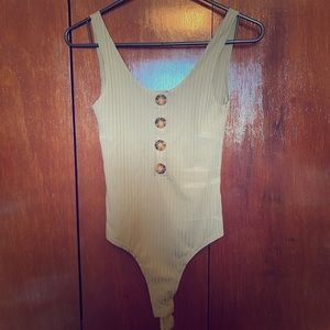 Khaki green bodysuit